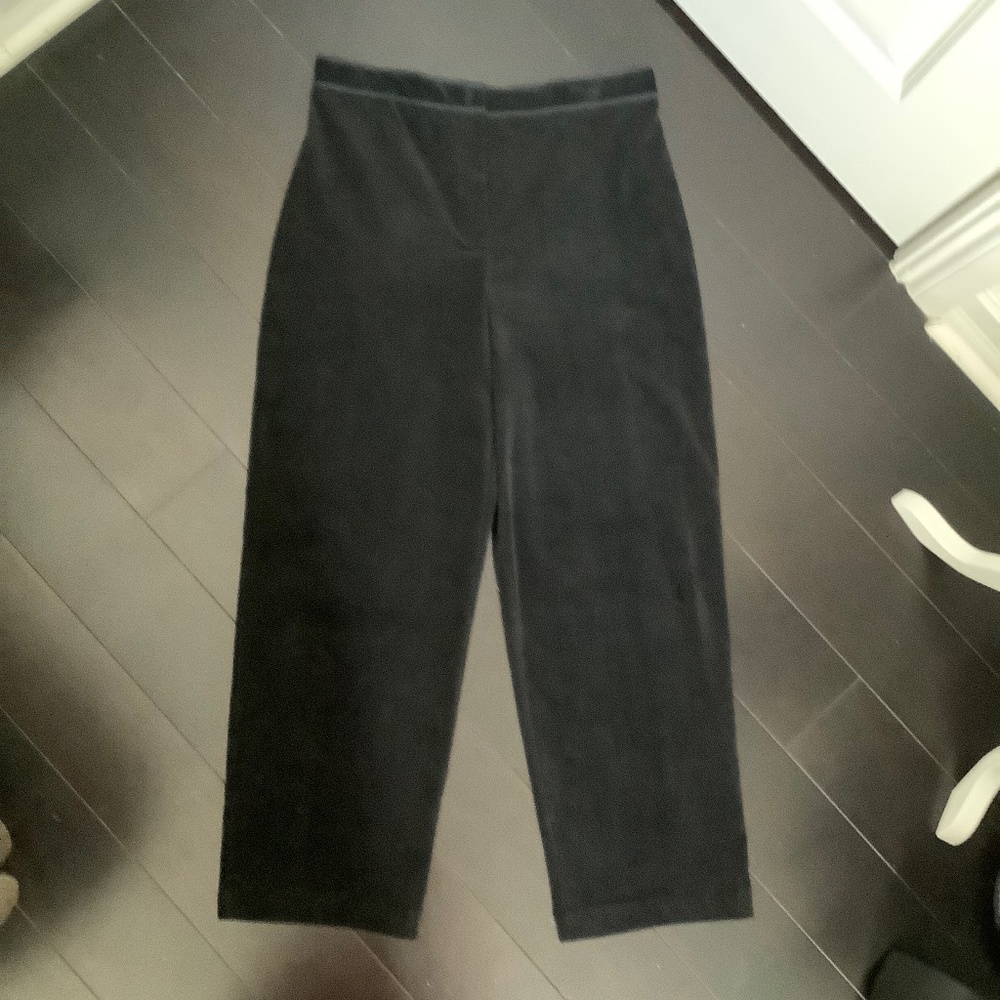 hearts of palm Women's Black Velvet Pants, Size 14, NWOT